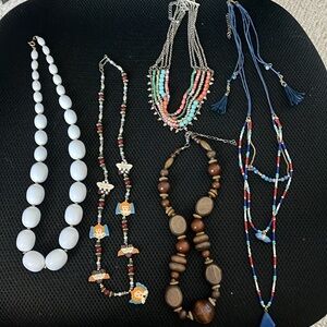 #29 variety material necklaces bundle